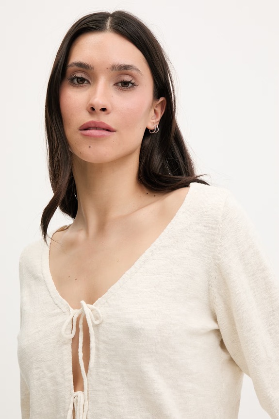 Rip Curl cardigan pentru femei, din bumbac PACIFIC KNIT CARDI bej 03RWKN