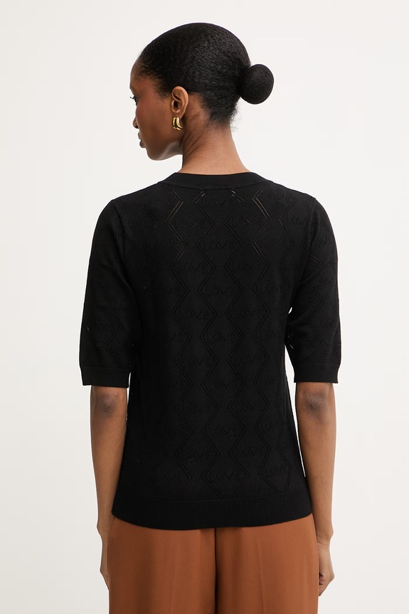 Îmbrăcăminte Morgan tricou tricotat de damă cu vâscoză 261.MIKA negru