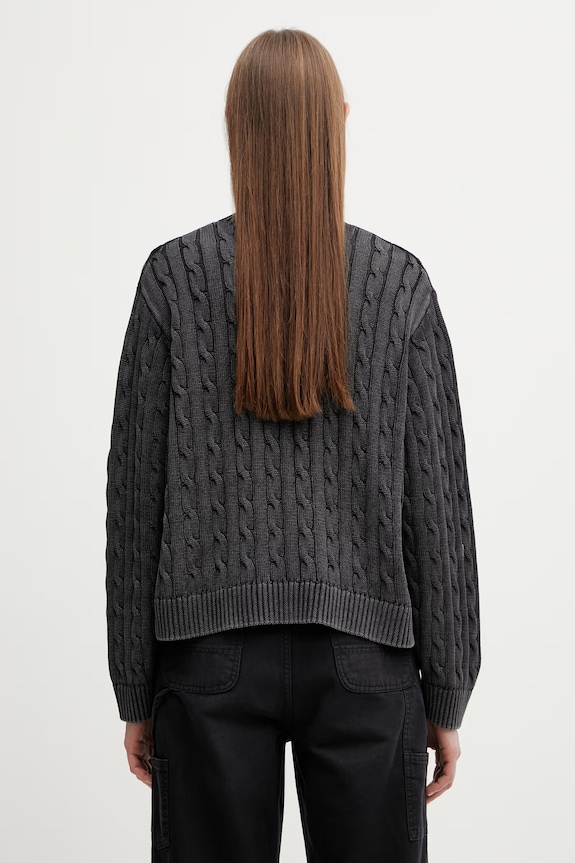 Odzież Carhartt WIP W' Carter Sweater sweter bawełniany damski I036394.89GD czarny