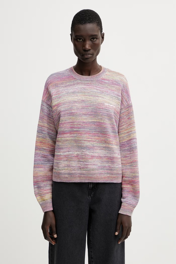 Carhartt WIP W' Keenan Sweater pulover din bumbac pentru femei violet I036172.3P0XX