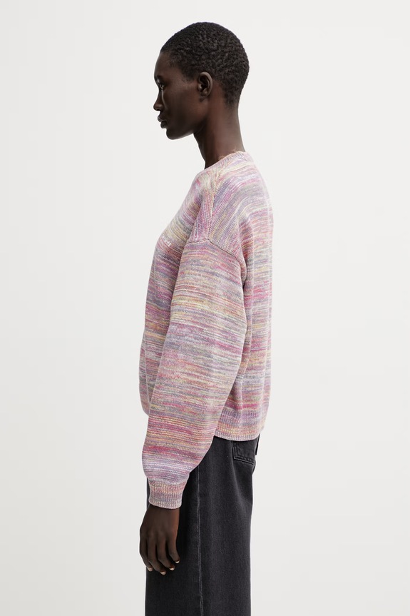 Carhartt WIP W' Keenan Sweater pulover din bumbac pentru femei I036172.3P0XX violet SS26
