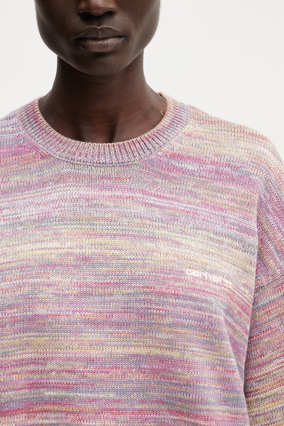 Carhartt WIP W' Keenan Sweater pulover din bumbac pentru femei violet I036172.3P0XX