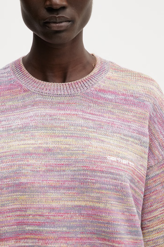 Carhartt WIP W' Keenan Sweater pulover din bumbac pentru femei violet I036172.3P0XX