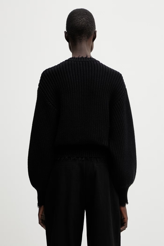 Îmbrăcăminte WRSTBHVR Blair cardigan din bumbac pentru femei W5426GT.3296 negru