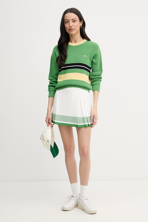 Lacoste sveter dámsky s prímesou vlny AF1815 zelená SS26