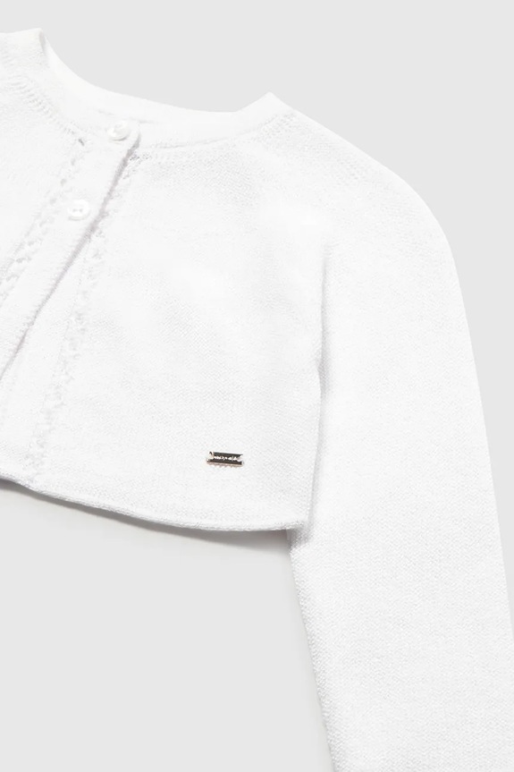 Djevojčice Dječji kardigan Mayoral 302.4B.Baby.PPY2 bijela