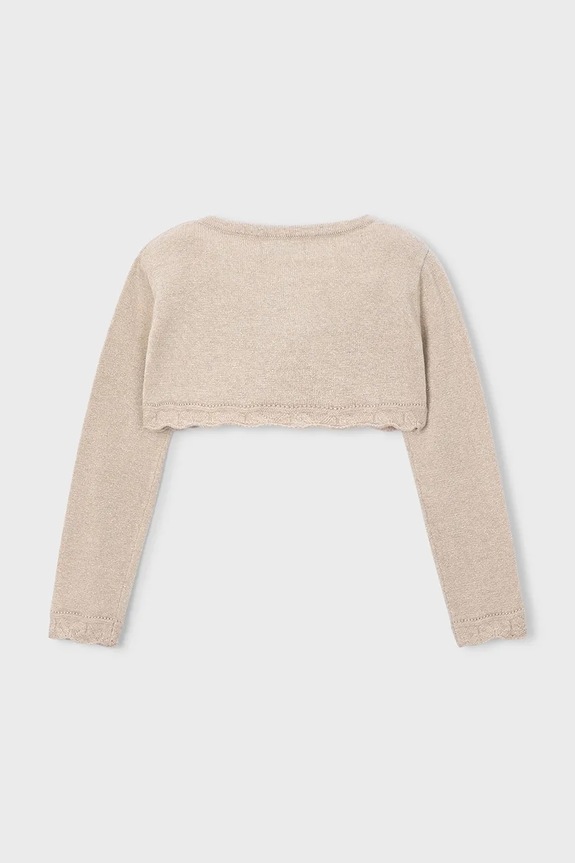 Mayoral cardigan copii 320.6A.Mini.PPY2 bej SS26
