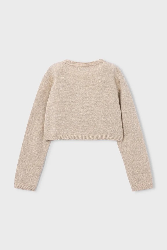Mayoral kardigan dziecięcy 321.6D.Mini.PPY2 beżowy SS26