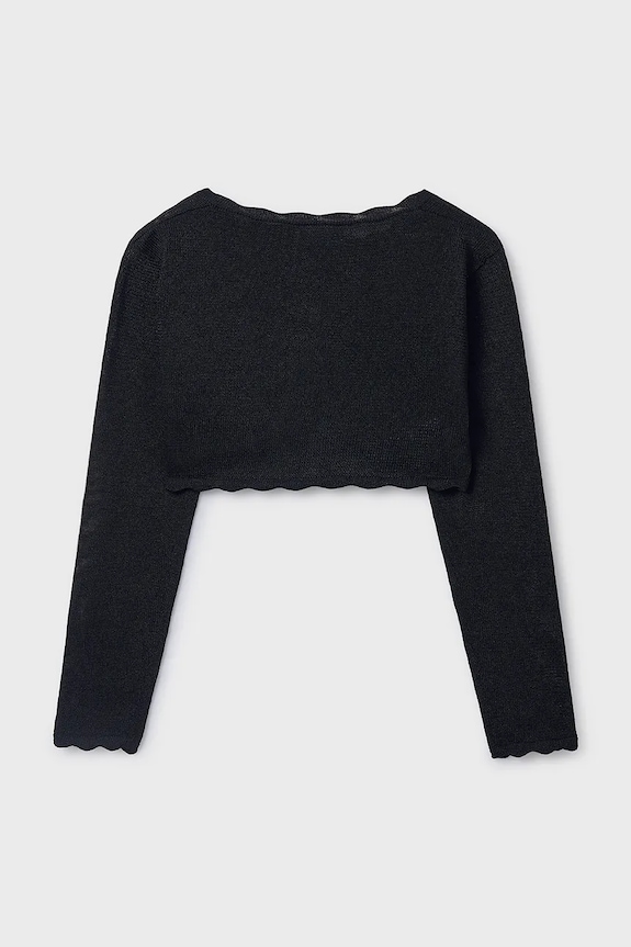 Mayoral cardigan per bambini 332.8A.Junior.PPY2 nero SS26