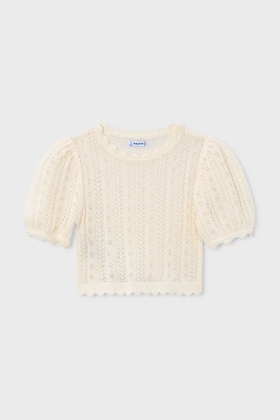 Mayoral sweter dziecięcy pozostałe biały 3003.6B.Mini.PPY2