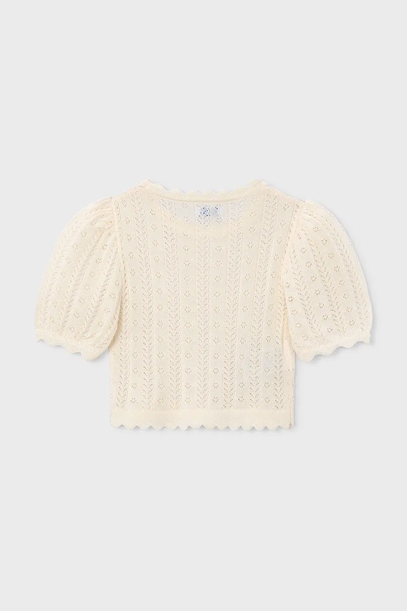 Mayoral sweter dziecięcy 3003.6B.Mini.PPY2 biały SS26