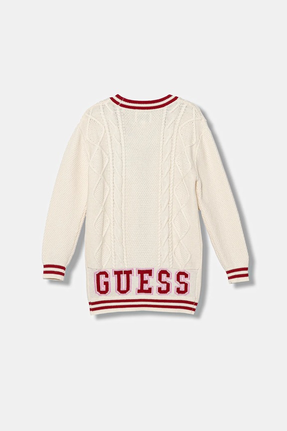 Dječji kardigan s dodatkom vune Guess J6RR04.Z37L1.PPY2 bež SS26