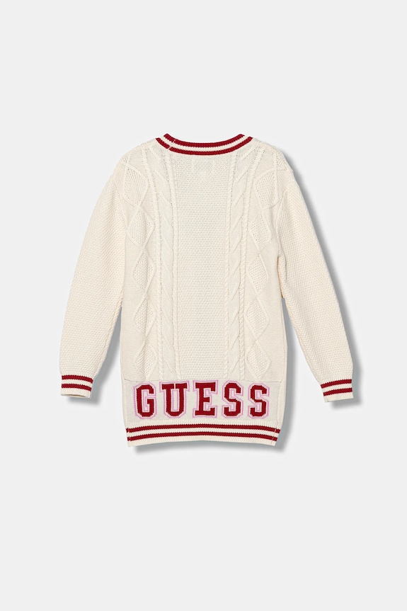 Παιδική ζακέτα με μείγμα από μαλλί Guess J6RR04.Z37L1.PPY2 μπεζ SS26