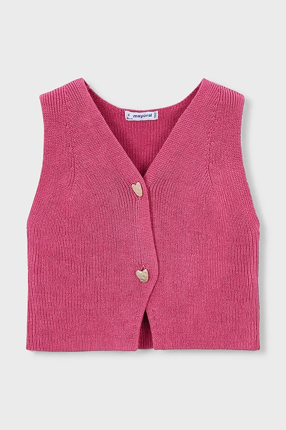 Detská vesta Mayoral tenká ružová 3385.6F.Mini.PPY2