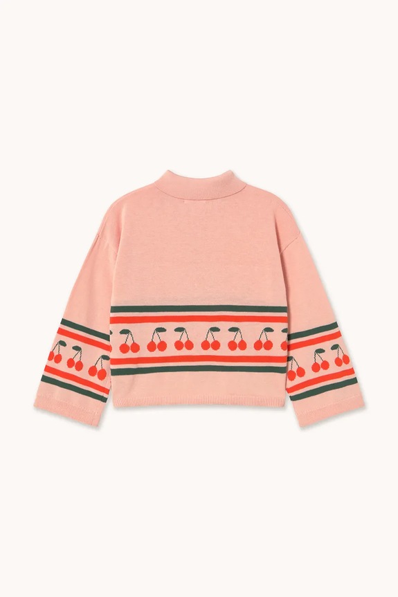 Fete Tinycottons pulover de bumbac pentru copii CHERRIES SWEATER SS26.409 roz