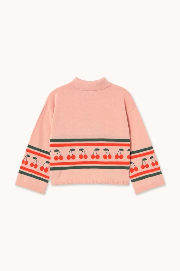 Fete Tinycottons pulover de bumbac pentru copii CHERRIES SWEATER SS26.409 roz