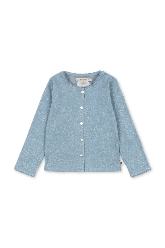 Otroška jopica Konges Sløjd ROLI CARDIGAN KS105055.PPY2 modra SS26