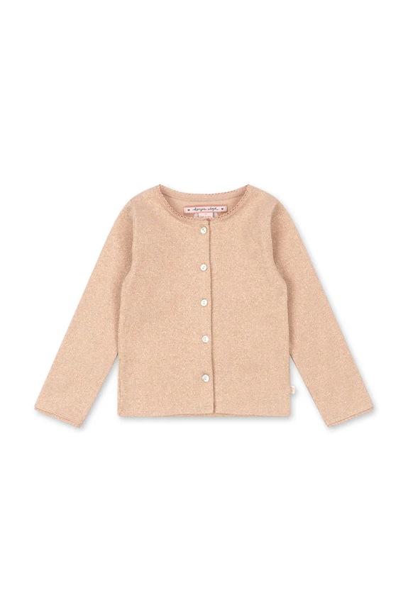Detský sveter Konges Sløjd ROLI CARDIGAN KS105055.PPY2 béžová SS26