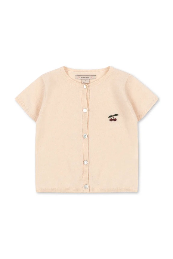 Παιδική μάλλινη ζακέτα Konges Sløjd BASI CARDIGAN KS104661.PPY2 μπεζ SS26
