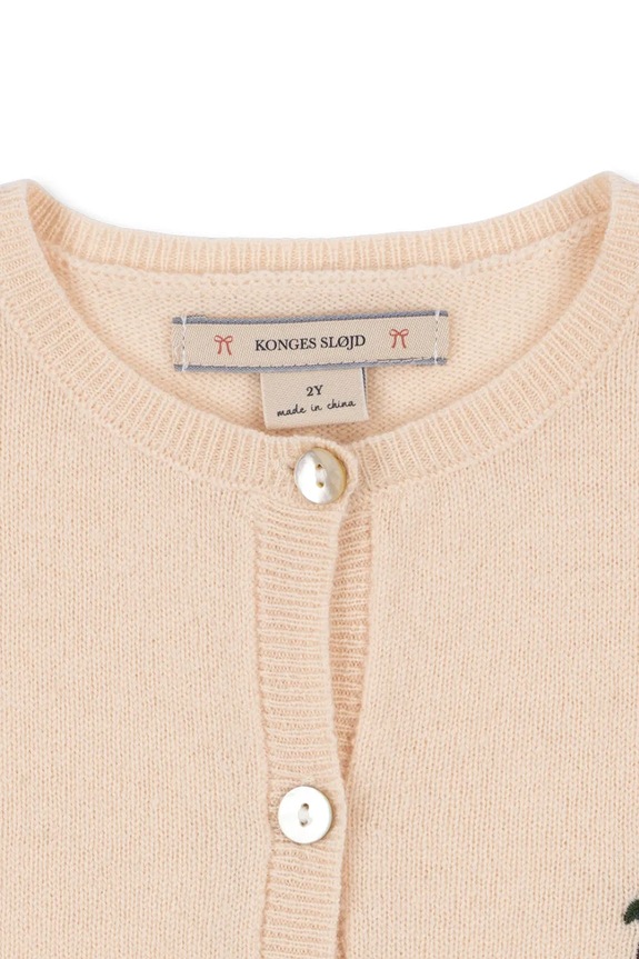 Παιδική μάλλινη ζακέτα Konges Sløjd BASI CARDIGAN μπεζ KS104661.PPY2