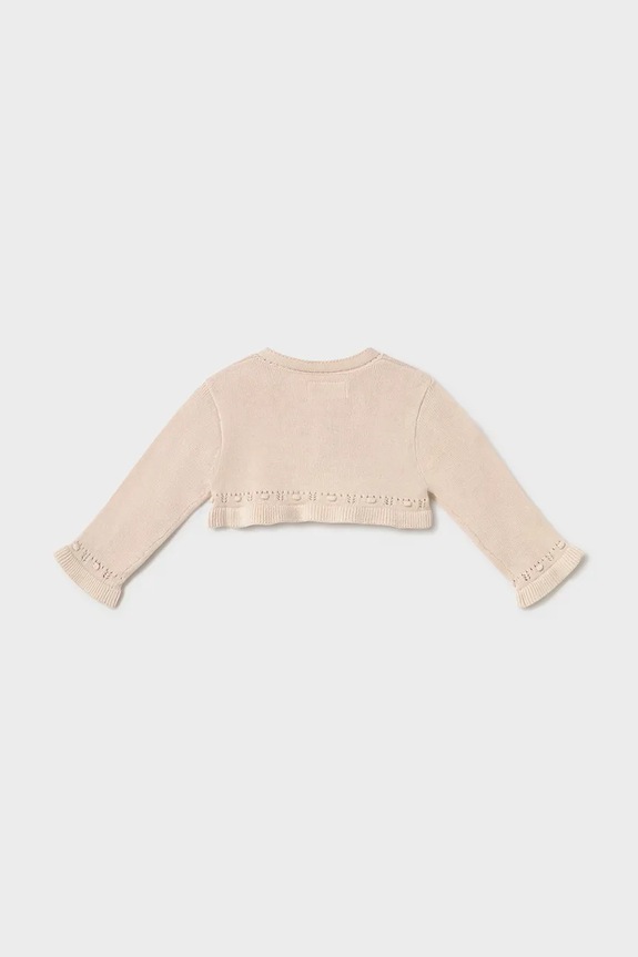Mayoral Newborn kardigan niemowlęcy 318.2L.Newborn.PPY2 beżowy SS26
