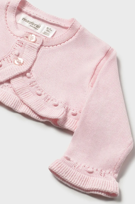 Fete Mayoral Newborn cardigan bebe 318.2L.Newborn.PPY2 roz