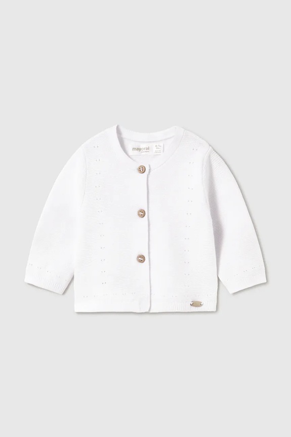 Jopica za dojenčka Mayoral Newborn Drugo bela 1305.2B.Newborn.PPY2