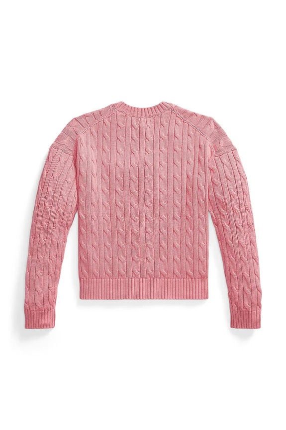 Polo Ralph Lauren pulover de bumbac pentru copii 313A11238003 roz SS26
