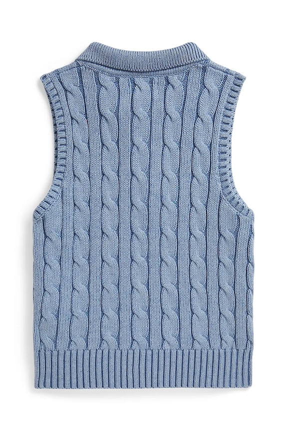 DÍVKA Dětská bavlněná vesta Polo Ralph Lauren 313A11248002 modrá