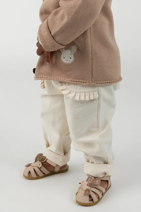 Pamučni kardigan za bebe Donsje Danta Cardigan Fluffy Bunny 3047201