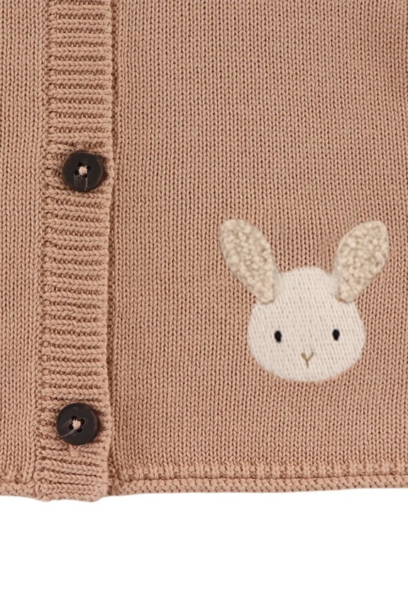 Pamučni kardigan za bebe Donsje Danta Cardigan Fluffy Bunny 3047201 narančasta