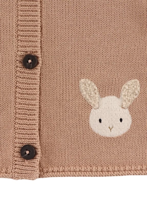 Pamučni kardigan za bebe Donsje Danta Cardigan Fluffy Bunny 3047201 narančasta