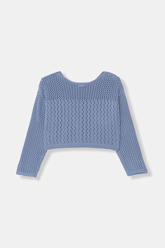 United Colors of Benetton sweter dziecięcy bawełniany 120YC10A9.G.Stagionale niebieski SS26