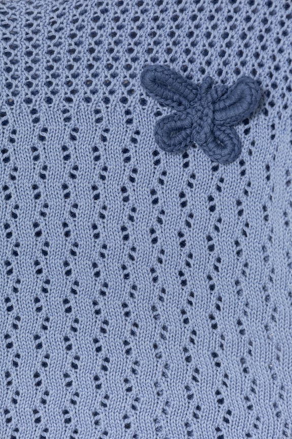Dziewczynka United Colors of Benetton sweter dziecięcy bawełniany 120YC10A9.G.Stagionale niebieski