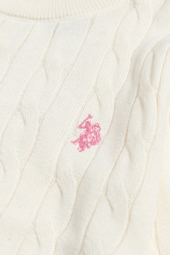 U.S. Polo Assn. svetr dětský růžová USG0378