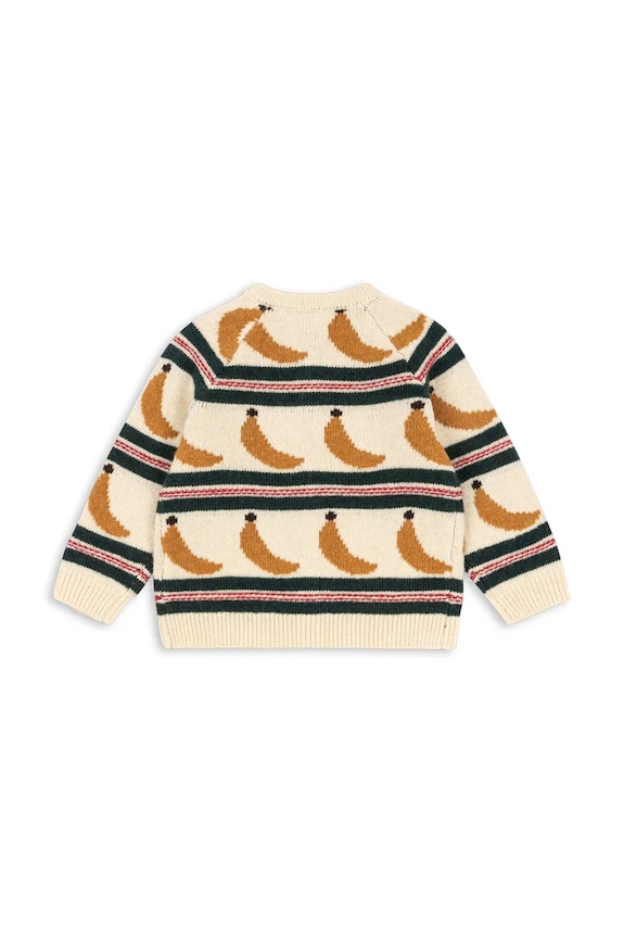 Chlapec Detský kardigan s prímesou vlny Konges Sløjd BILLI KNIT CARDIGAN KS104233.PreSpring viacfarebná