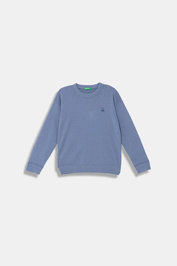 United Colors of Benetton sweter dziecięcy bawełniany niebieski 120YC10A2.G.Stagionale