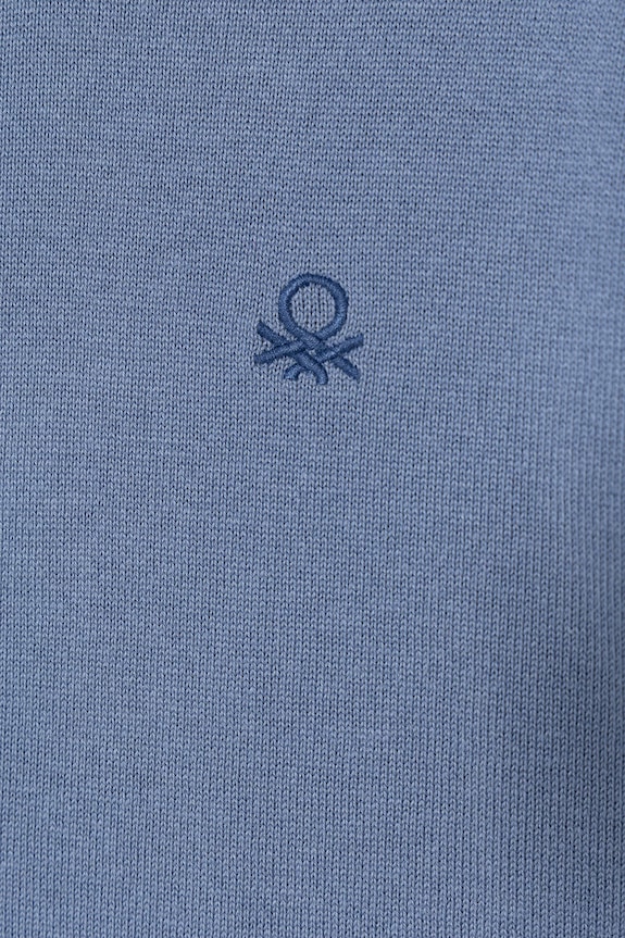 Chłopiec United Colors of Benetton sweter dziecięcy bawełniany 120YC10A2.G.Stagionale niebieski
