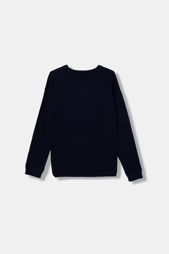 United Colors of Benetton sweter dziecięcy bawełniany 120YC10A2.G.Stagionale granatowy SS26