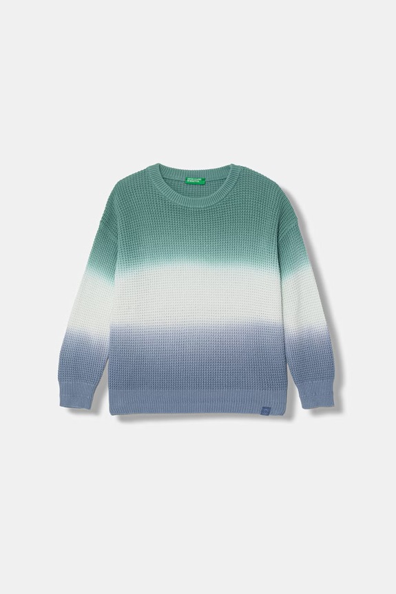 United Colors of Benetton sweter dziecięcy bawełniany niebieski 120YC10A8.G.Stagionale
