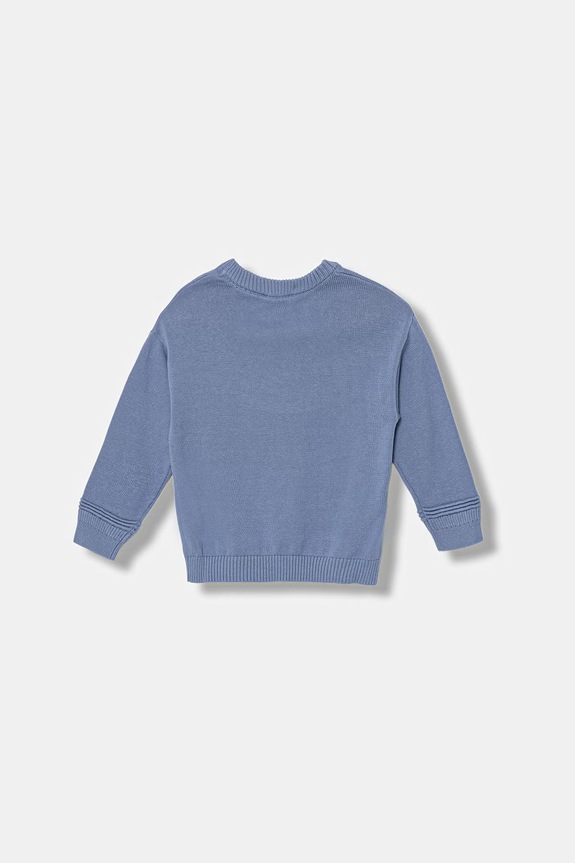 United Colors of Benetton sweter dziecięcy bawełniany 120YG1019.P.Stagionale niebieski SS26