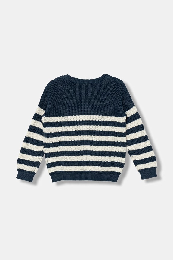 United Colors of Benetton sweter dziecięcy z bawełną 18PFH103B.P.Stagionale granatowy SS26