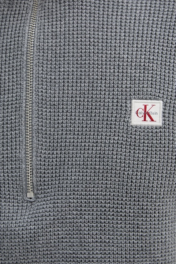Βαμβακερό πουλόβερ Calvin Klein Jeans LV04RE308G γκρί