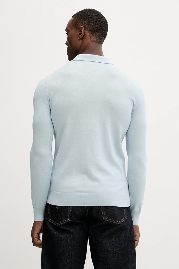 Odzież Karl Lagerfeld sweter męski bawełniany 561398.655007 niebieski