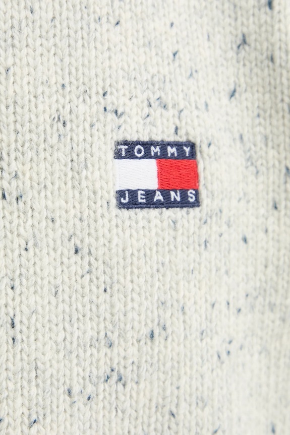 Pulover z dodatkom volne Tommy Jeans DM0DM22353 bež