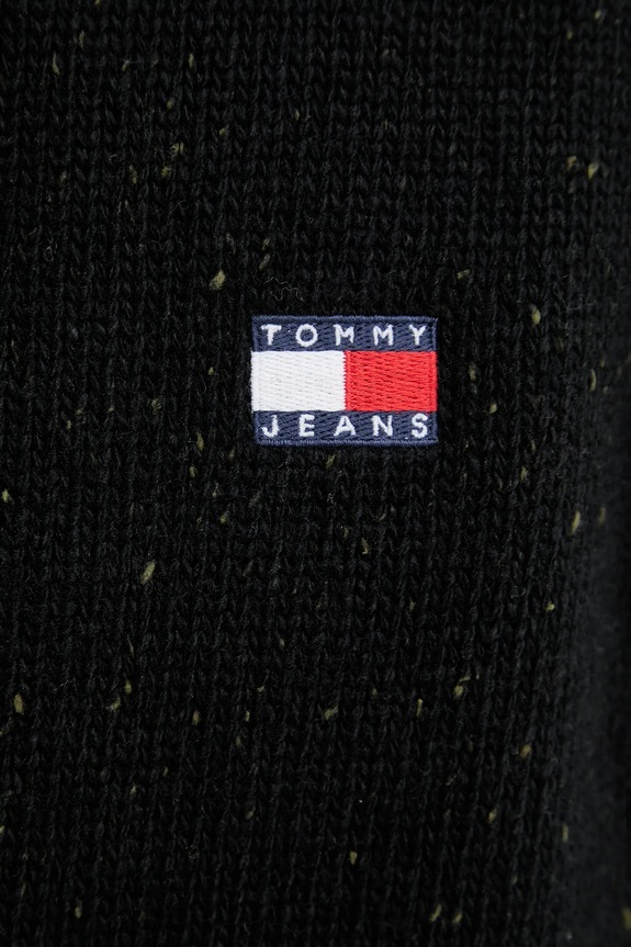 Pulover z dodatkom volne Tommy Jeans DM0DM22353 črna