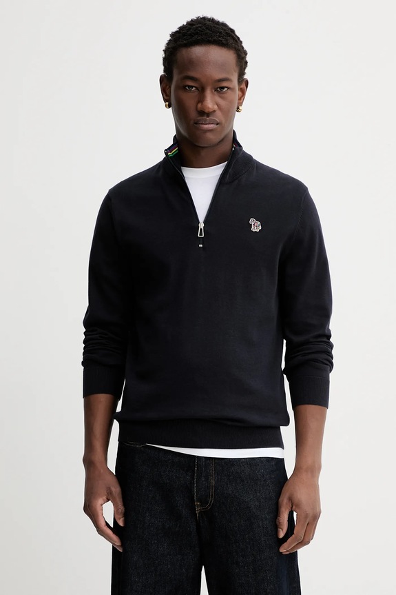 PS Paul Smith pulover de bumbac fixat bleumarin M2R.872XZ.M21858