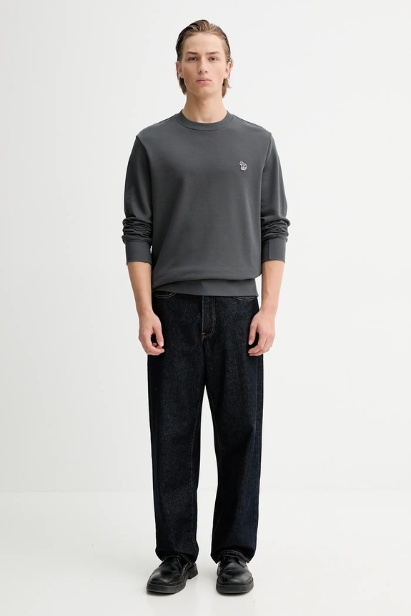 Bavlněná mikina PS Paul Smith M2R.027RZ.V21116 šedá SS26