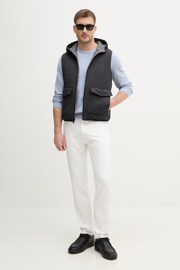 Βαμβακερό πουλόβερ BOSS Upacas-L 50556344 μωβ SS26