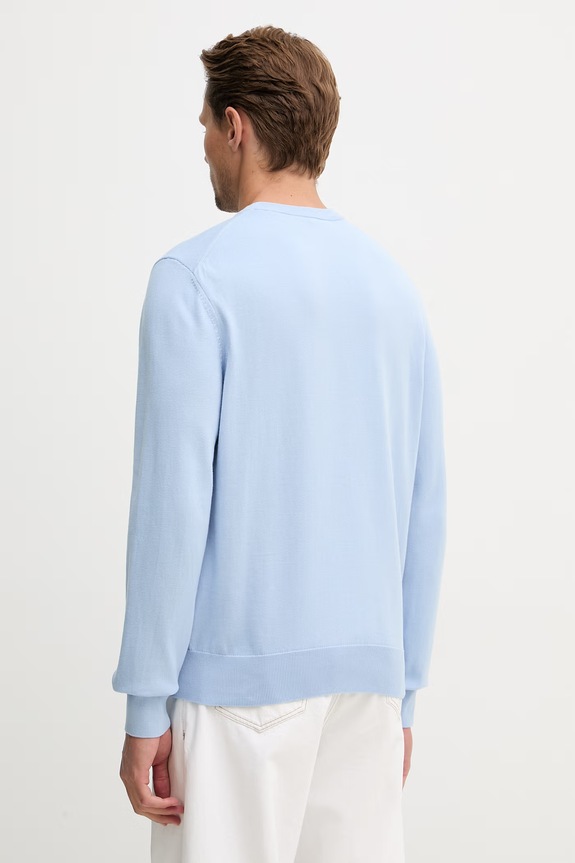 Odzież BOSS sweter męski bawełniany Upacas-L 50556344 niebieski